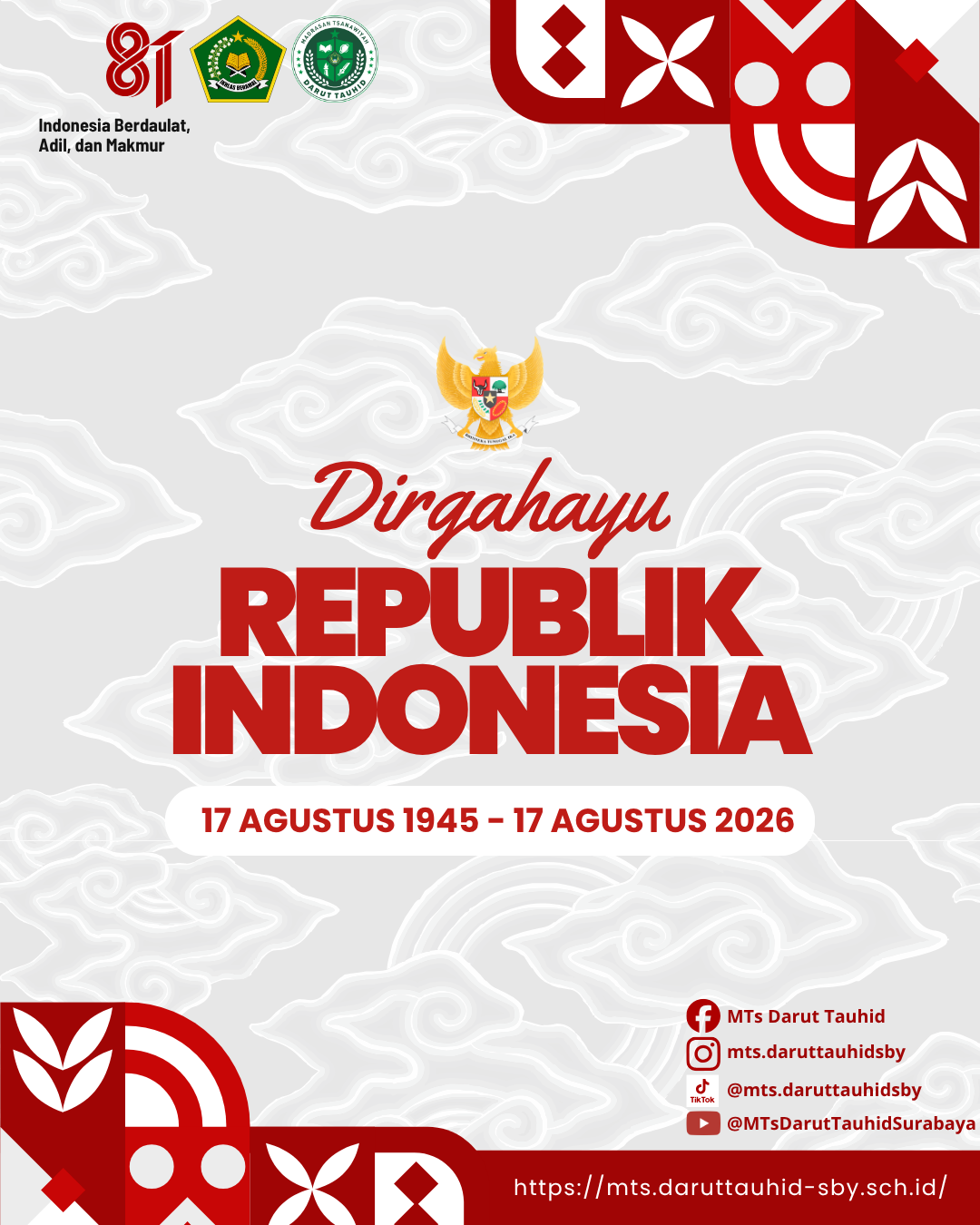 Dirgahayu Republik Indonesia ke-81 Tahun 2026